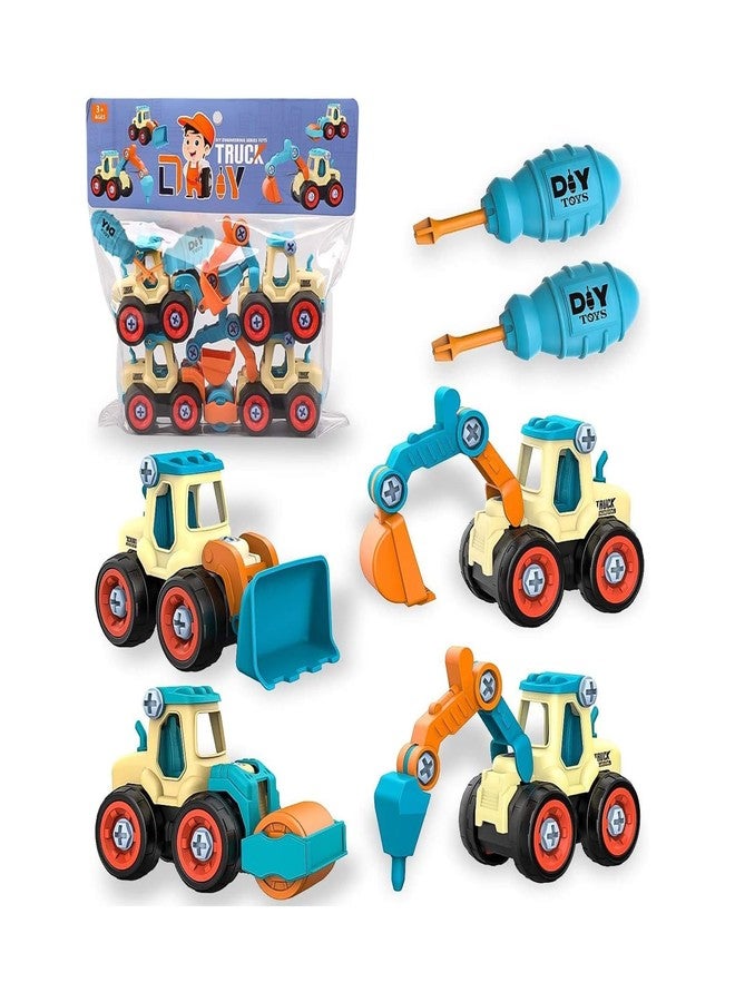 KITIKITTZ DIY Take Apart Toy Cars - Construction Digger Sand Toys for Kids | Gifts for 3-8 Year Old Boys & Girls (Sky Blue) - Image 1